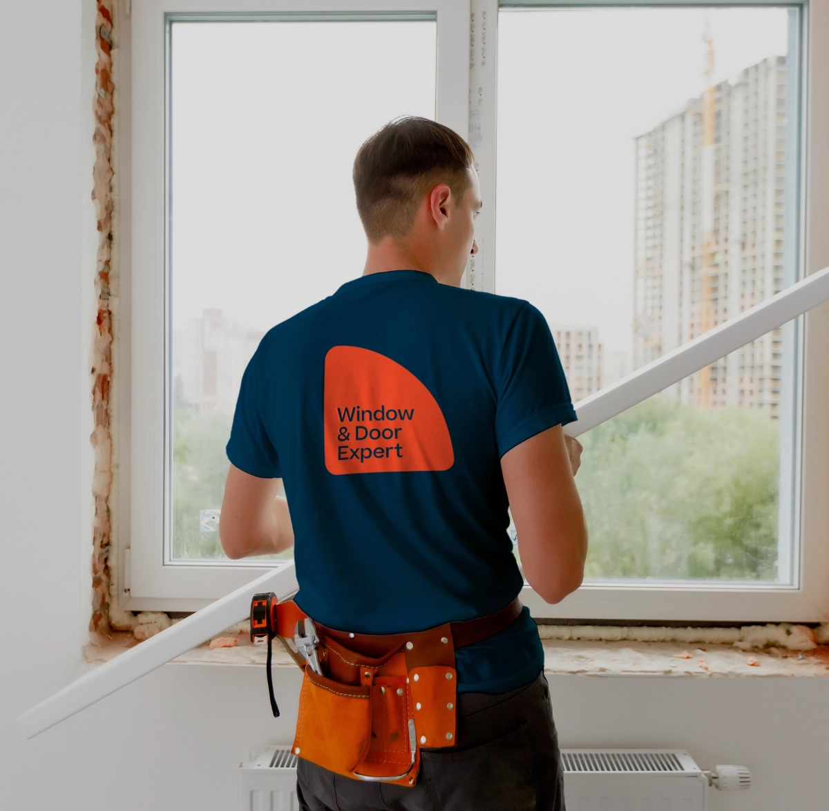 Lifetime technician installing windows